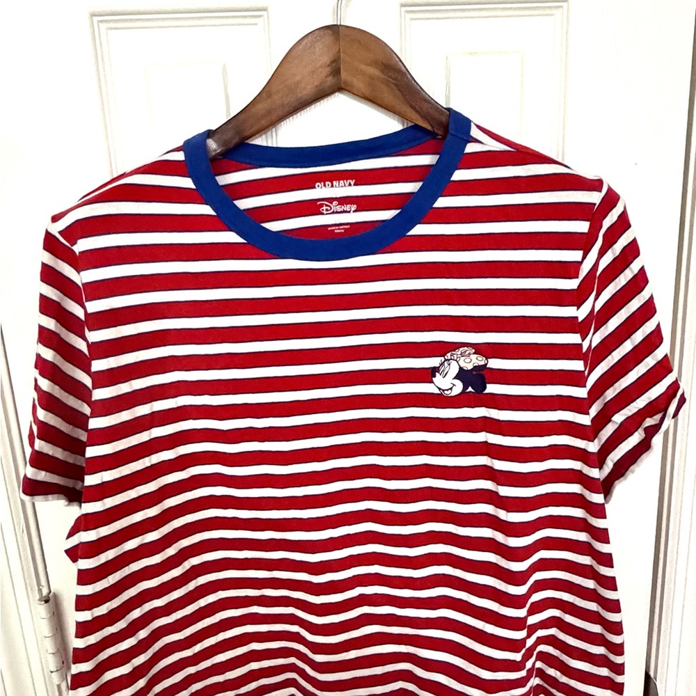 Old Navy Red, White & Blue Disney Striped Tee